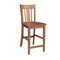 International Concepts Round 30 in Rd Ped Gathering Ht Table, 2 San Remo Stools, Distressed Oak, 30 in W, 30 in L, 35.9 in H K42-30RT-27B-S102-2 - alternate 4